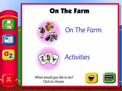 Screenshot of the settings page in the learner's library - on the farm software