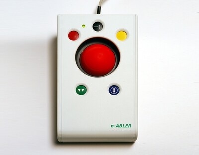 Side view of the nabler trackball