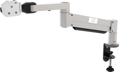 Front view of the heavy duty tableclamp onehand mounting arm