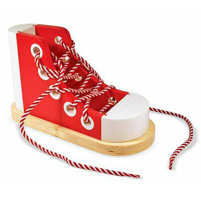 Wooden Lacing Shoe