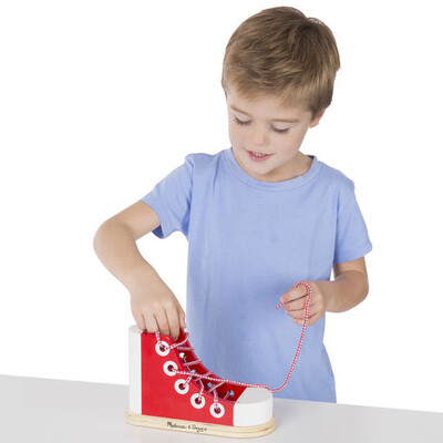 Wooden Lacing Shoe