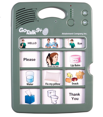 GoTalk  9+ communication device.