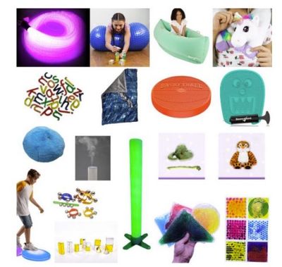 All the items in the Large Mixed Sensory Pack