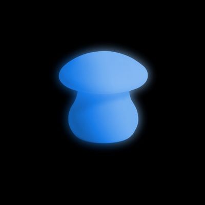 Blue mushroom shape
