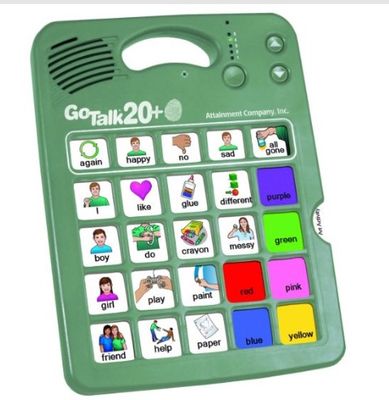 GoTalk 20+ Lite Touch communication device.