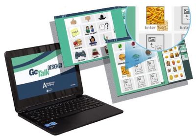 GoTalk Design software for making paper overlays for your GoTalk AAC devices.