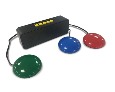 Black MP3 player with three switches connected