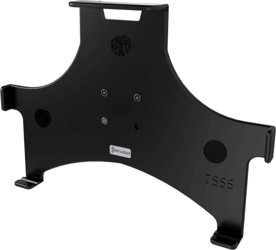 Front view of the Rehadapt cradle for surface pro tablets