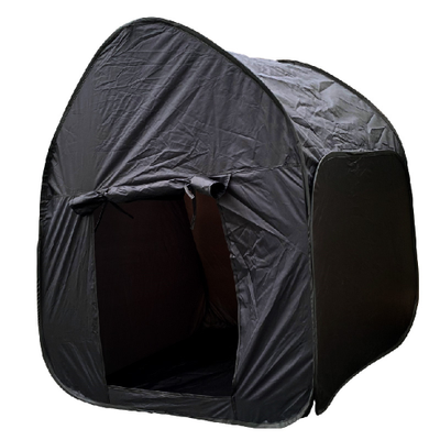 Black sensory pop up tent front view 