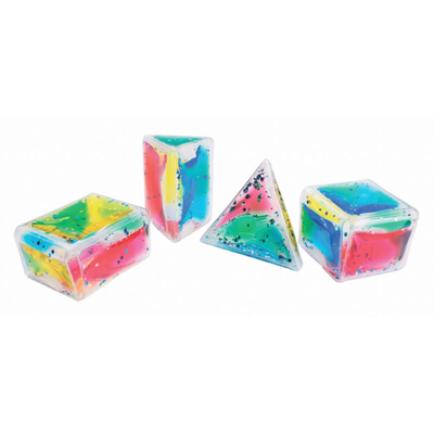 Image showing set of 4 jelly 3D shapes