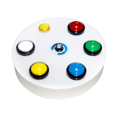 Top view of the large button controller for bubble features