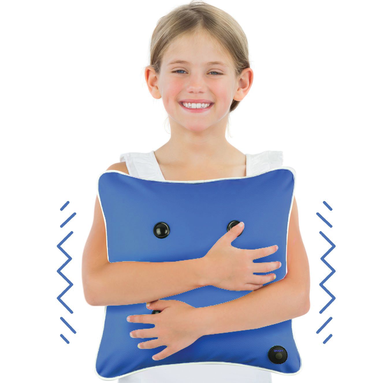 Image showing child holding the square massage cushion