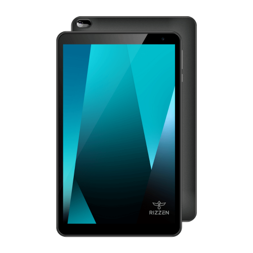 Front view of the Rizzen Novatab R10 Smart Tablet