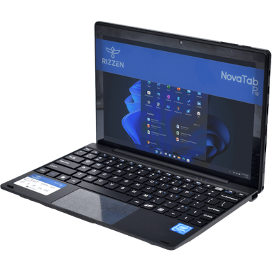 Front view of the Rizzen NovaTab P10 Pro convertible laptop