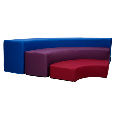Set of 3 arch shaped soft play that forms an amphitheatre when placed together