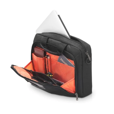 Inside view of the everki advance laptop bag for small laptops and tablets