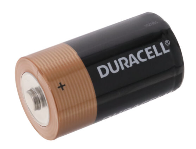 Single duracell C battery