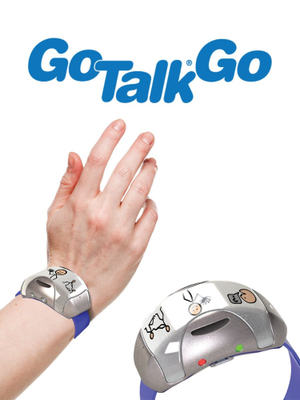 close up view of the gotalk wearable communicator