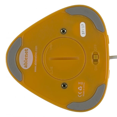 bottom view of candy corn switch 