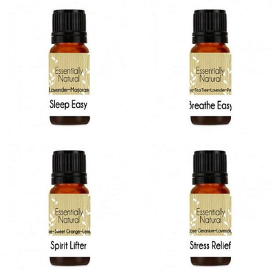 Set of 4 aroma therapy oils