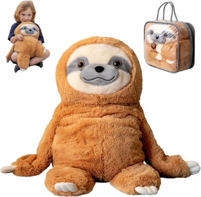 Image of a brown plush sloth
