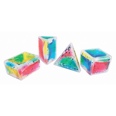 Image showing set of 4 jelly 3D shapes