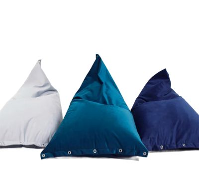 Image showing three flip chairs in different colours side by side