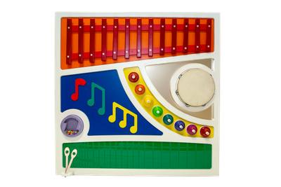 Front view of the musical abstract tactile panel
