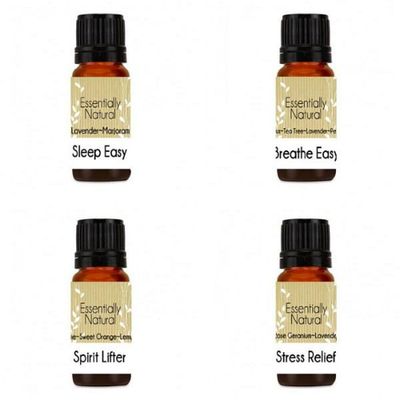 Set of 4 aroma therapy oils