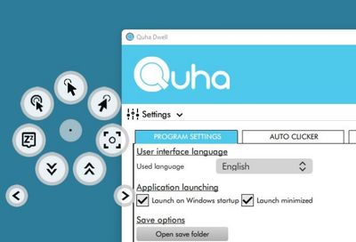Screenshot of quha dwell 2 software interface