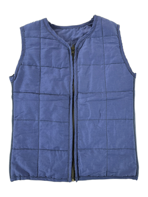 Image of medium weighted vest in blue colour.