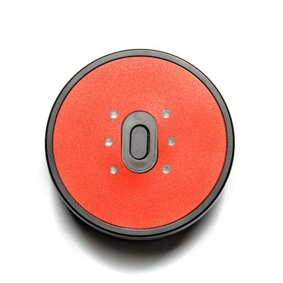 Top view of ToFFEE proximity switch, red decal applied.