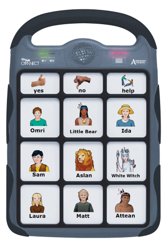 Front view of the GoTalk Connect communication device