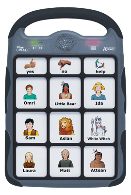 Front view of the GoTalk Connect communication device
