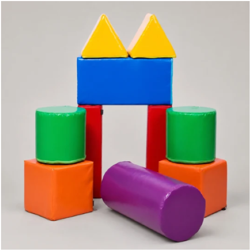 Image of colourful stack 10 soft play set