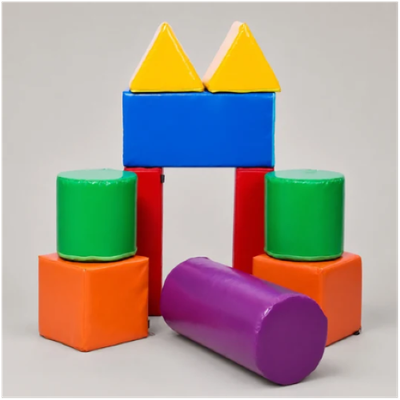 Image of colourful stack 10 soft play set