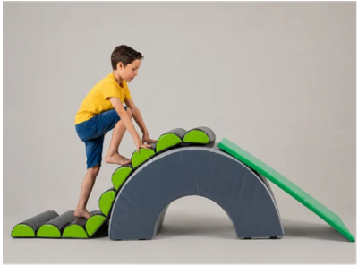 Image of child climbing the bump arch set