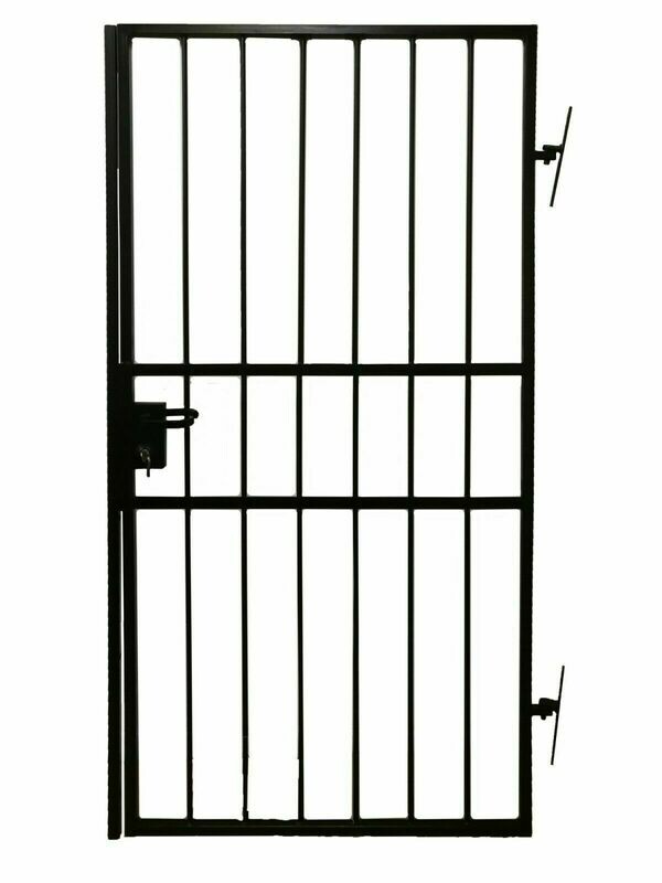 HKS102, Heavy Duty Steel, Metal, Iron Security Grill, Gate, Door with  Deadlock