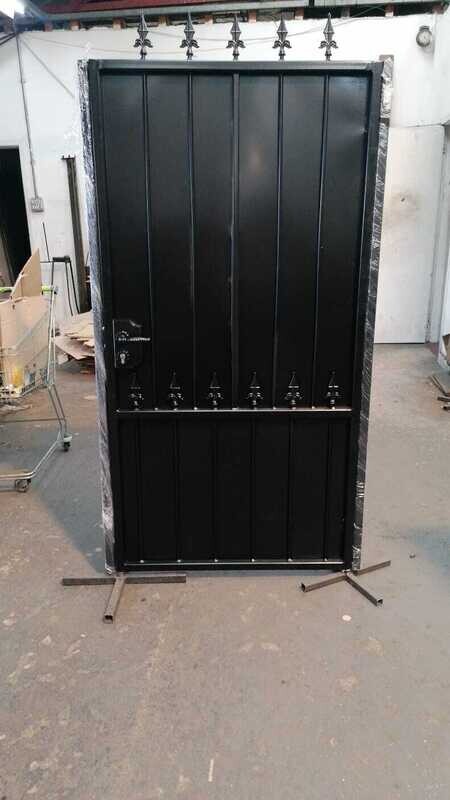 HKS108, Heavy Duty Sheeted Metal, Iron, Steel, Pedestrian, Garden, Security Gate