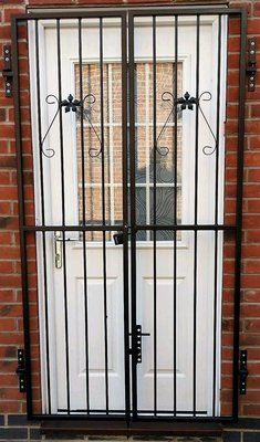 HKS052, SECURITY DOOR, PATIO GRILL, SECURITY GATE, GATE, FRENCH DOOR GRILL