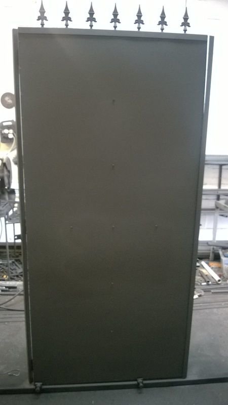 HKS093, Sheeted Gate, Metal Gate, Security Gate, BackYard Gate, Metal Gate, Garden Gate