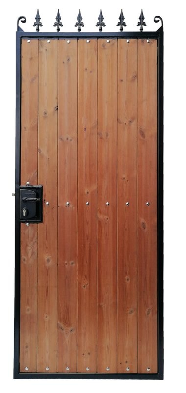 HKS095, METAL FRAMED TIMBER/WOOD INFILL GATE