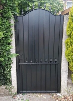 HKS096, Arched Steel Iron Metal Door for Pedestrian, Garden, Security Gate