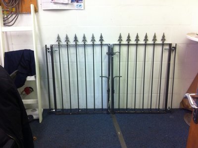 HKS018, Iron Gate, Metal Gate, Gate, Double Gate, Security Gate. Pet Gate, Dog Gate.