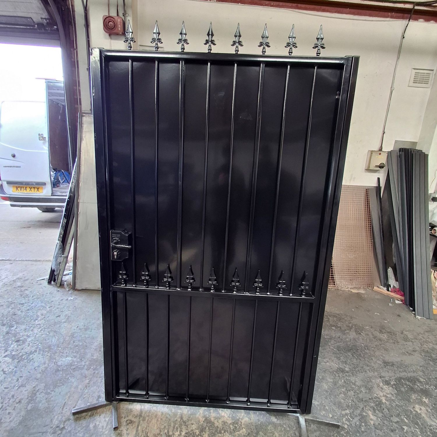 HKS108, Heavy Duty Sheeted Metal, Iron, Steel, Pedestrian, Garden, Security Gate HKS108, Heavy Duty Sheeted Metal, Iron, Steel, Pedestrian, Garden, Security Gate