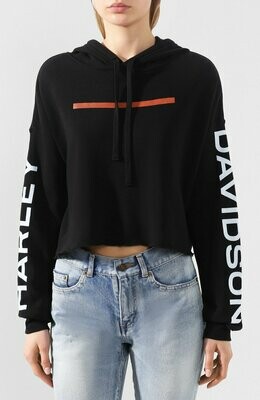 harley davidson cropped hoodie