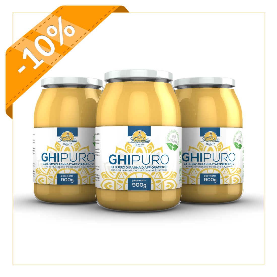 3 x GHIPURO da 900g 3 x GHIPURO da 900g