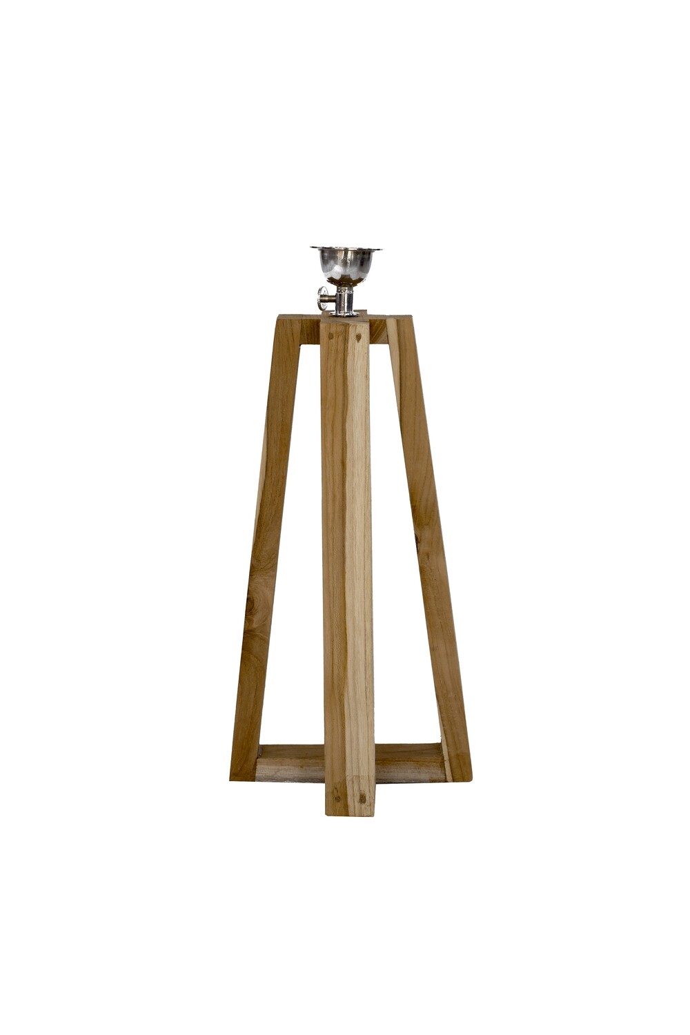Teak Bedside Table Lamp Stand (35cm)