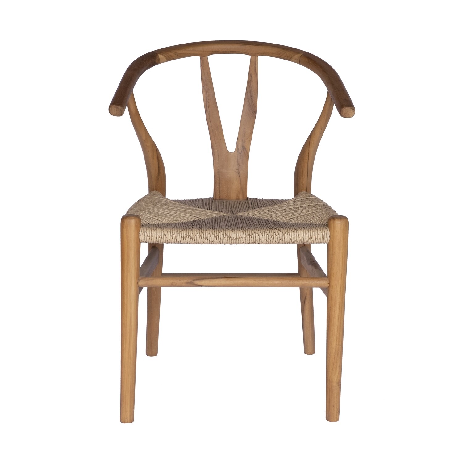 Teak and Viro Rope Dining Chair 5
