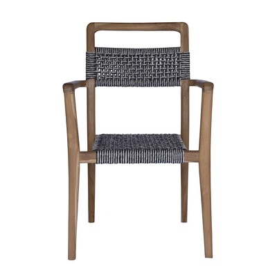 Teak and Viro Rope Dining Chair 8